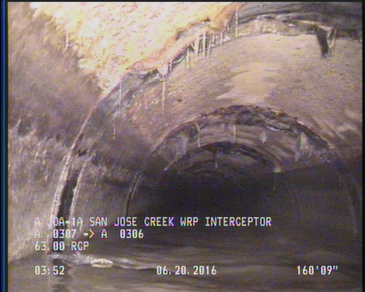 Survey Abandoned - VIEW OF DOWNLEG OF U/S SIPHON.