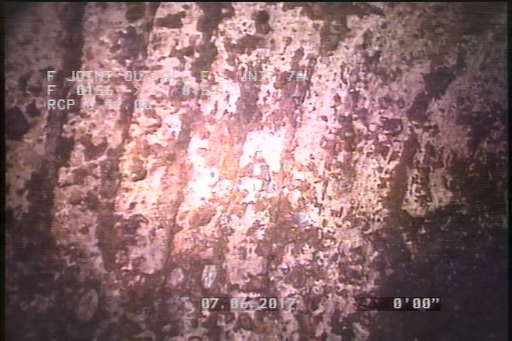 Surface Reinforcement Visible, from 11 to 01 o'clock, within 8 inches of joint: NO, Start - CIRCUM REBAR