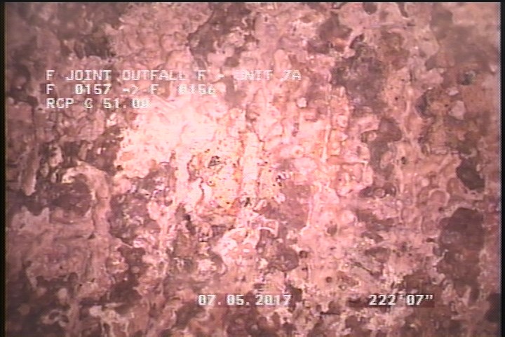 Surface Reinforcement Visible, from 11 to 02 o'clock, within 8 inches of joint: YES - CIRCUM REBAR