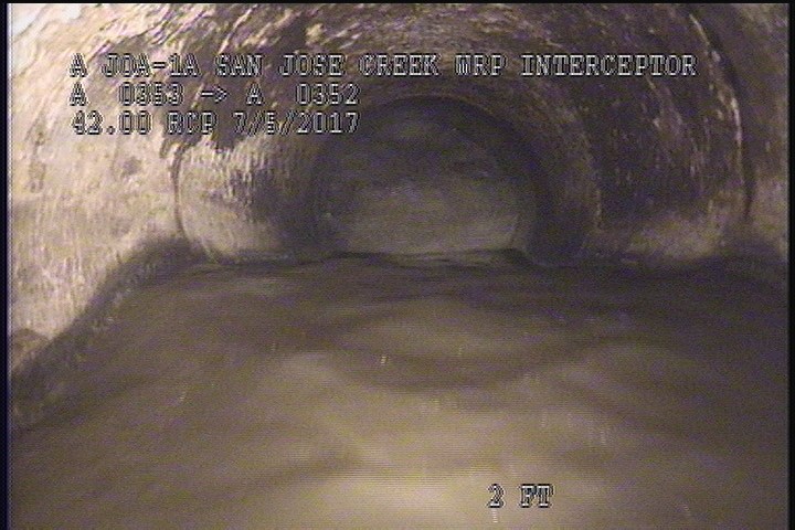 General Observation - VIEW OF THE DOWNLEG PIPE OF THE U/S SIPHON
