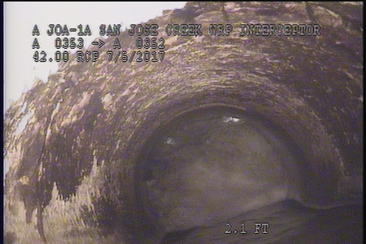 General Photograph - DOWNLEG PIPE OF THE U/S SIPHON