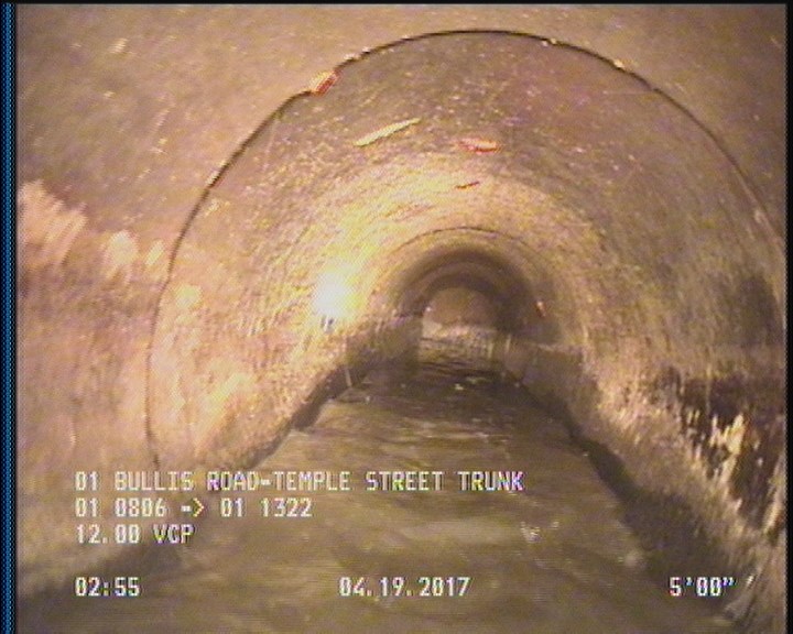 Deposits Attached Grease, 5 %of cross sectional area, from 03 to 09 o'clock, , within 8 inches of joint: YES, Start