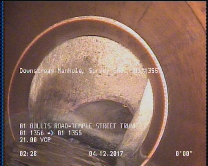 Downstream Manhole, Survey Ends - 01 1355