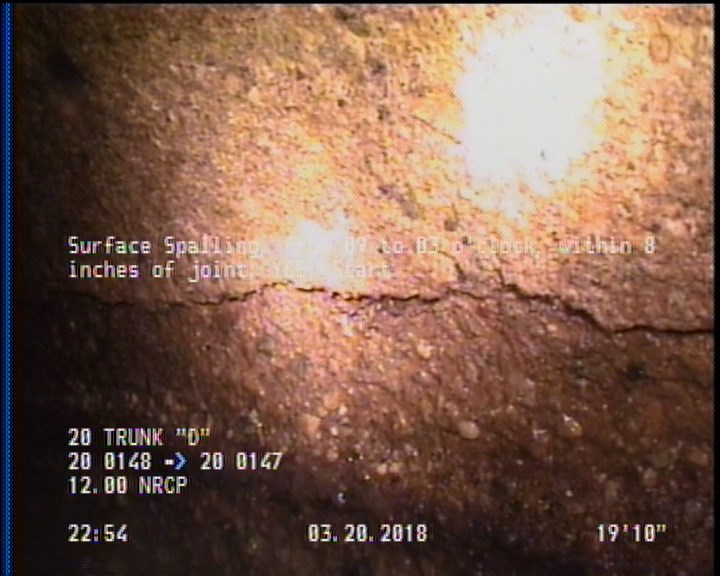 Surface Spalling, from 09 to 03 o'clock, within 8 inches of joint: YES, Start
