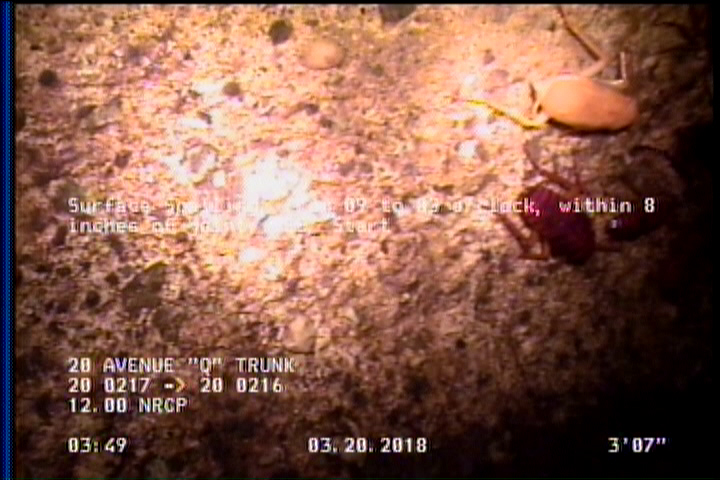 Surface Spalling, from 09 to 03 o'clock, within 8 inches of joint: YES, Start