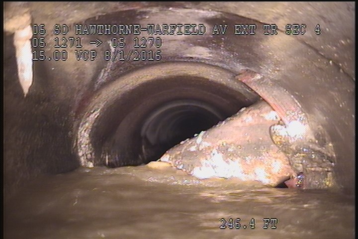Water Mark, 50 %of cross sectional area