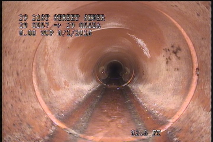 Deposits Attached Grease, 5 %of cross sectional area, from 05 to 07 o'clock, , within 8 inches of joint: YES