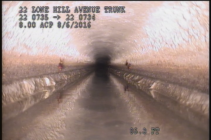 Water Mark, 30 %of cross sectional area - PIPE APPEARS LARGER