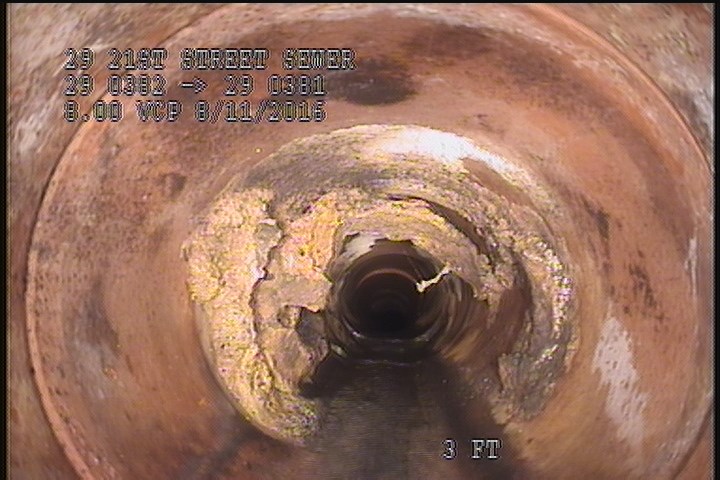 Upstream Manhole, Survey Begins - 1:30 PM