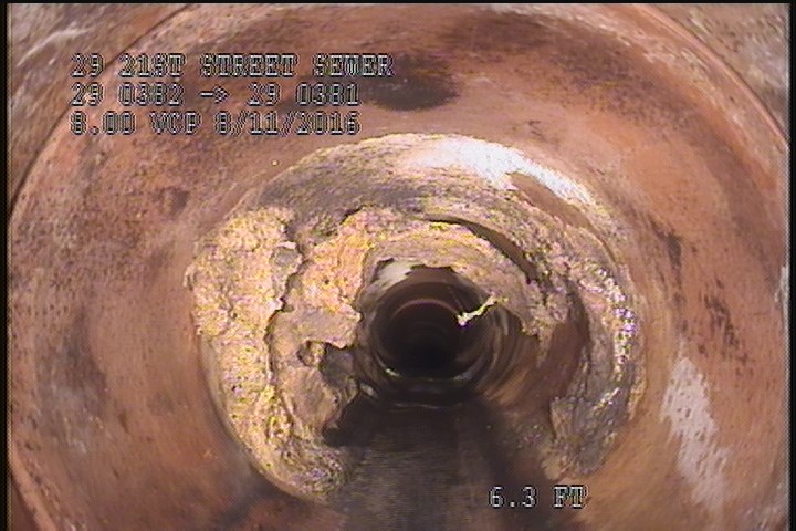 Survey Abandoned - 20% BLOCKAGE OF CALCIUM/GREASE