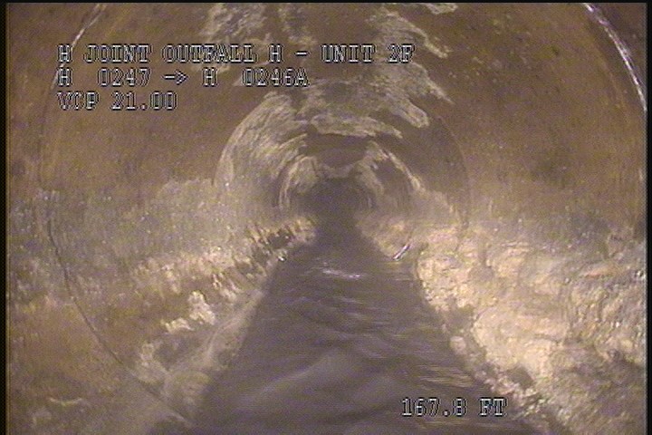 Deposits Attached Grease, 15 %of cross sectional area, from 07 to 05 o'clock, , within 8 inches of joint: YES