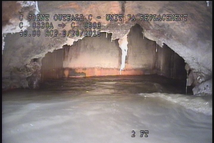 Upstream Manhole, Survey Begins - 11:36 AM