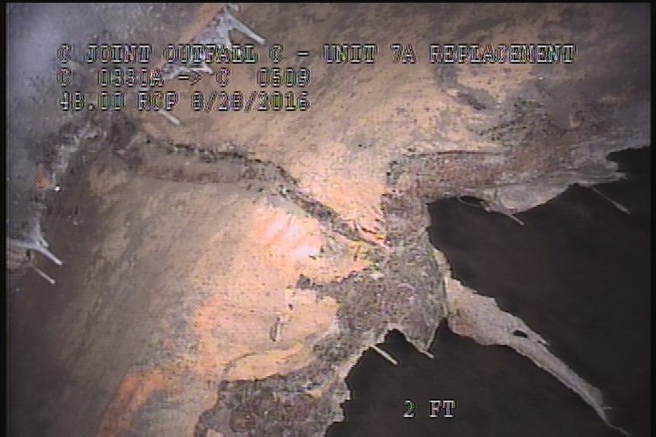 General Observation - SHEET OF LINER/CONCRETE HANGING