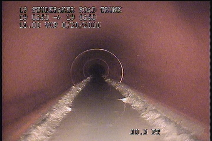 Deposits Attached Grease, 3 %of cross sectional area, from 04 to 08 o'clock, , within 8 inches of joint: YES, Start