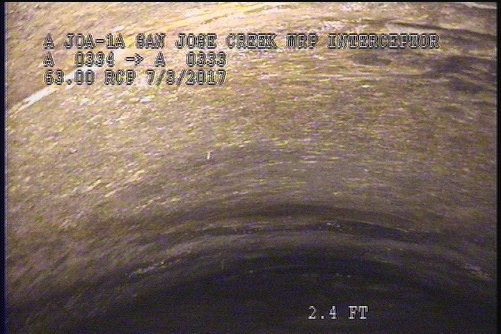 General Observation - VIEW OF THE DOWNLEG PIPE OF THE U/S SIPHON