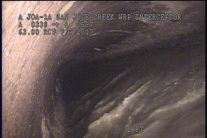 General Observation - VIEW OF THE DOWNLEG PIPE OF THE U/S SIPHON