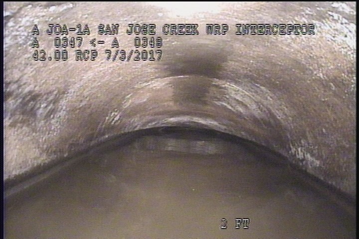 Surface Spalling, from 08 to 04 o'clock, within 8 inches of joint: YES