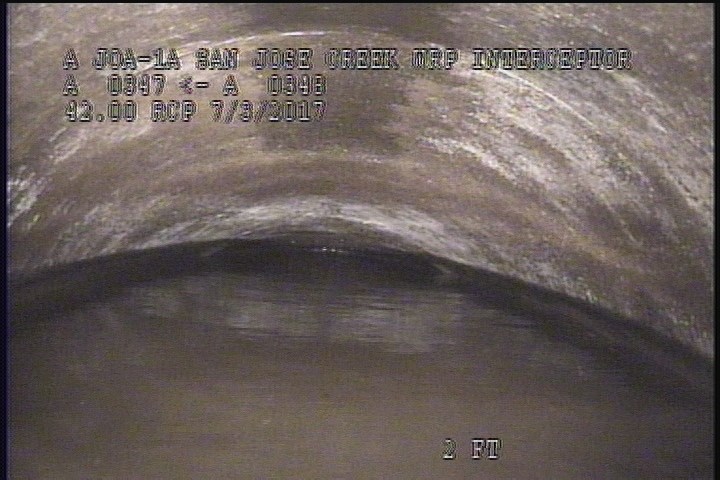 General Observation - VIEW OF THE UPLEG PIPE OF THE D/S SIPHON