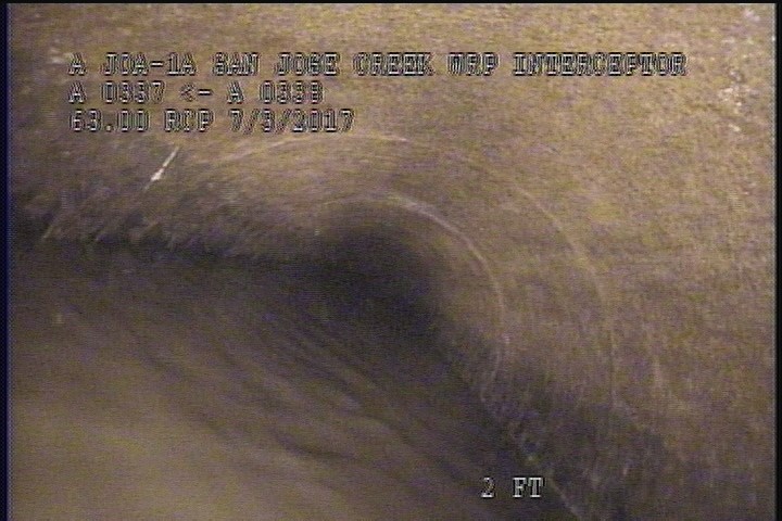 General Observation - VIEW OF THE UPLEG PIPE OF THE D/S SIPHON
