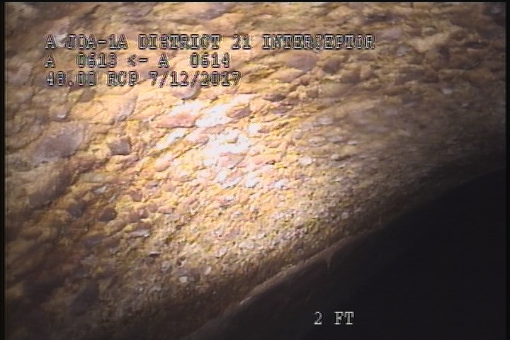 Surface Aggregate Projecting, from 10 to 02 o'clock, within 8 inches of joint: NO