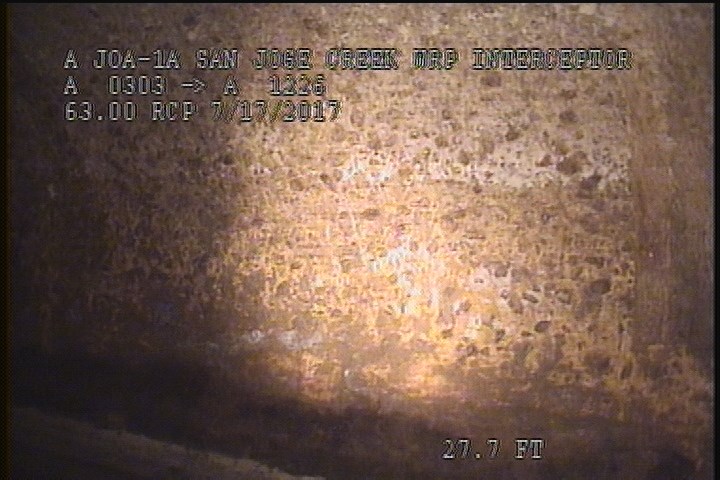 Surface Aggregate Projecting, from 08 to 12 o'clock, within 8 inches of joint: YES, Start