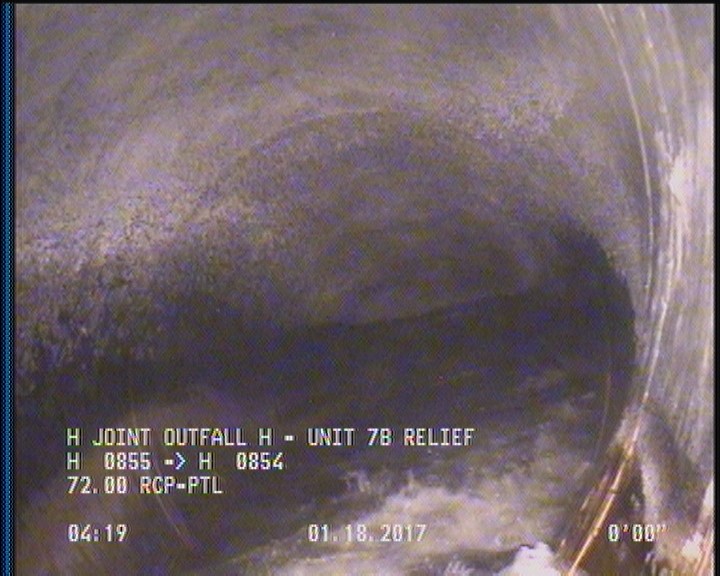 Survey Abandoned - VIEW OF DOWNLEG OF U/S SIPHON.
