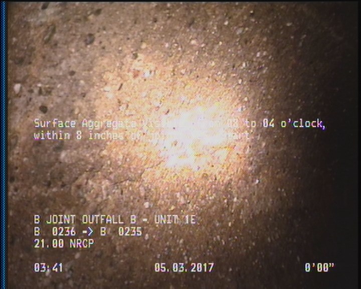 Surface Aggregate Visible, from 08 to 04 o'clock, within 8 inches of joint: YES, Start