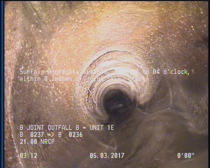 Surface Aggregate Visible, from 08 to 04 o'clock, within 8 inches of joint: YES, Start