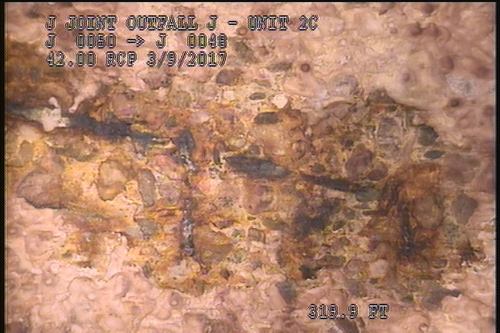 Surface Reinforcement Visible, from 12 to 01 o'clock, within 8 inches of joint: NO - LONG,CIRCUM REBAR