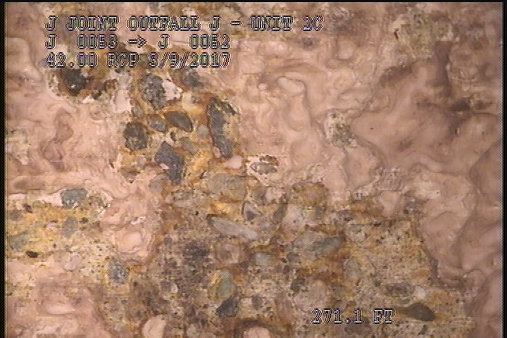 Surface Aggregate Projecting, from 08 to 04 o'clock, within 8 inches of joint: YES - SEVERE AGG