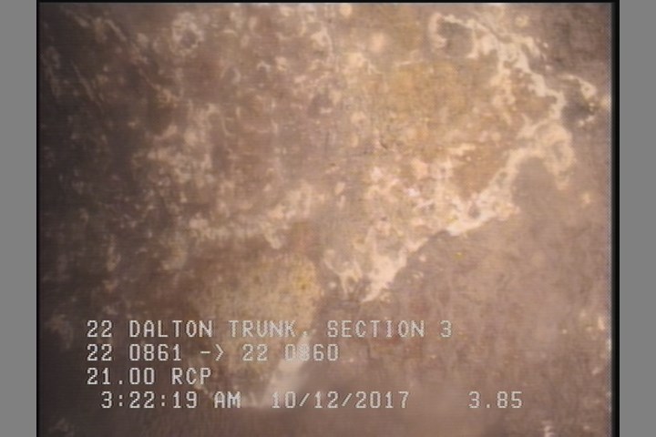 Surface Spalling, from 08 to 04 o'clock, within 8 inches of joint: YES, Start