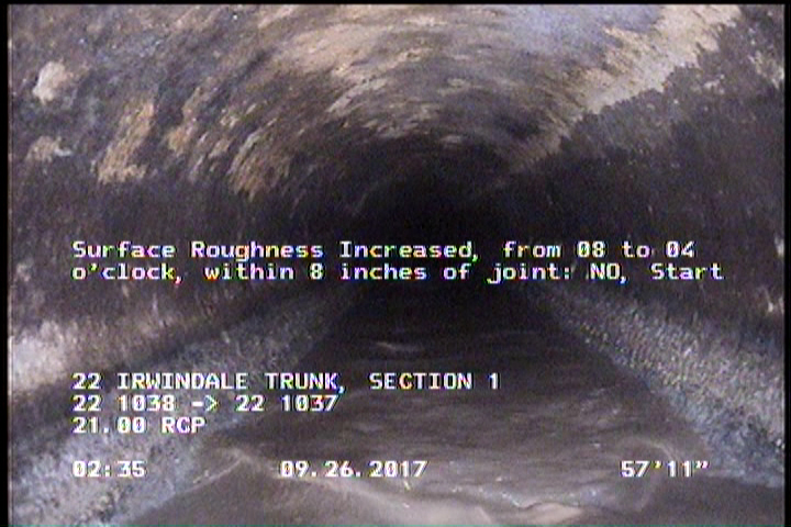 Surface Roughness Increased, from 08 to 04 o'clock, within 8 inches of joint: NO, Start