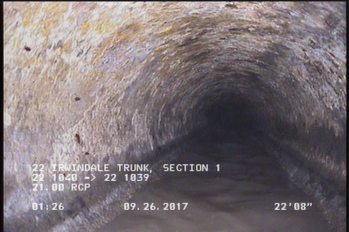 Deposits Attached Encrustation, 5 %of cross sectional area, from 08 to 04 o'clock, , within 8 inches of joint: NO, Start