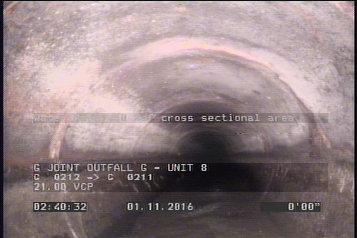 Water Mark, 50 %of cross sectional area