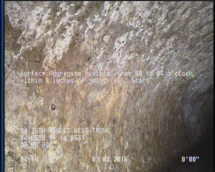 Surface Aggregate Visible, from 08 to 04 o'clock, within 8 inches of joint: YES, Start