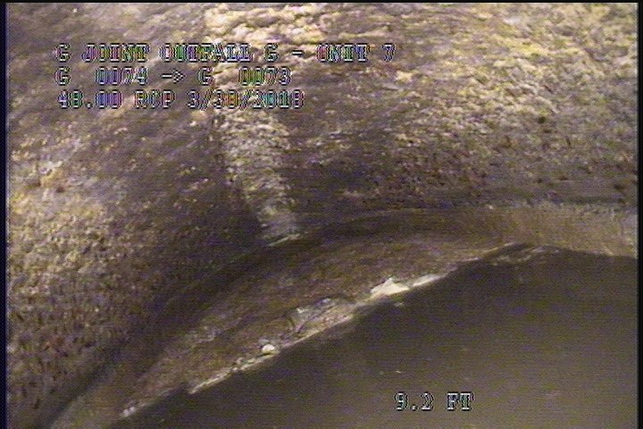 Survey Abandoned - VIEW OF THE DOWNLEG OF THE SIPHON