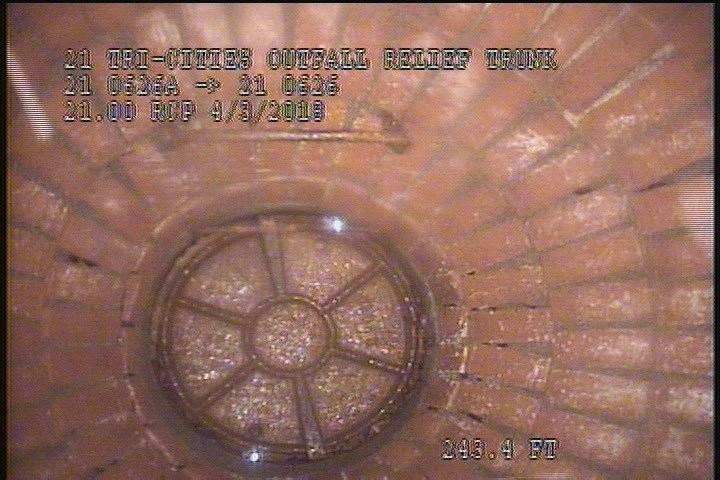 Downstream Manhole, Survey Ends - 10:38 AM
