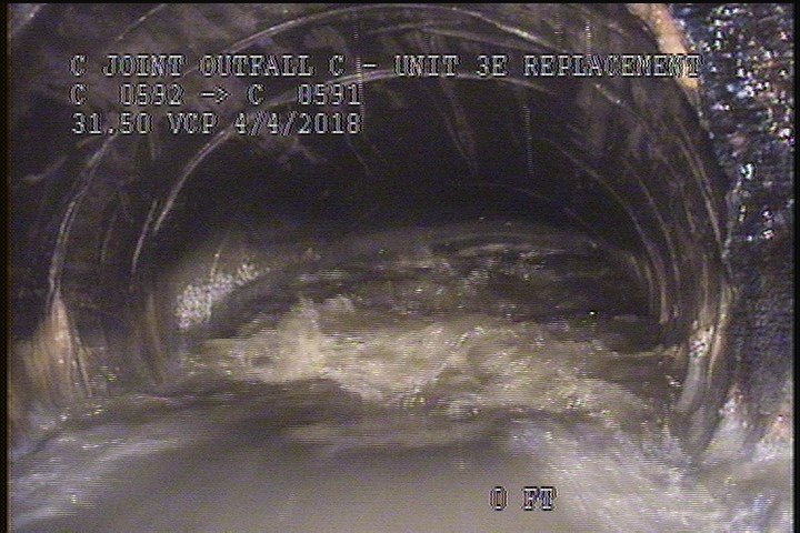 Deposits Attached Grease, 5 %of cross sectional area, from 03 to 09 o'clock, , within 8 inches of joint: YES