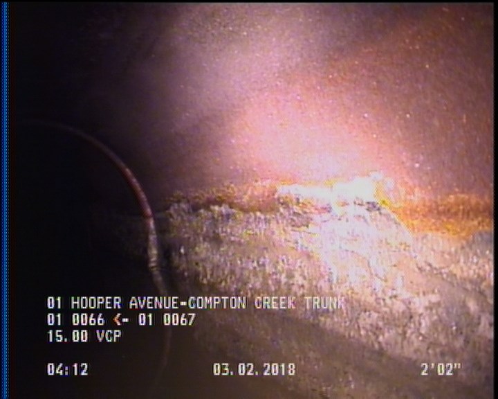 Deposits Attached Grease, 5 %of cross sectional area, from 03 to 09 o'clock, , within 8 inches of joint: YES, Start
