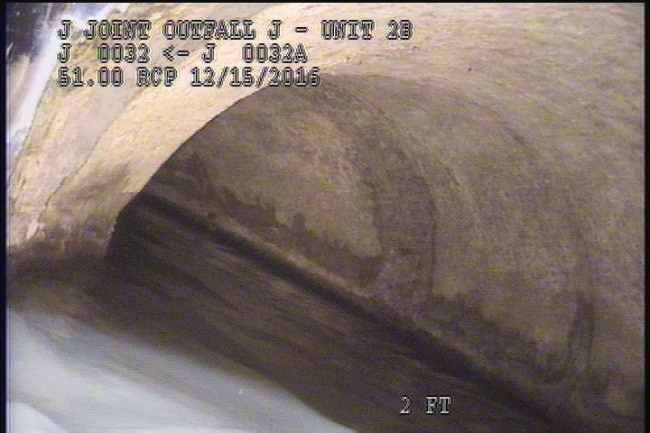 Survey Abandoned - VIEW OF THE UPLEG PIPE OF THE D/S SIPHON