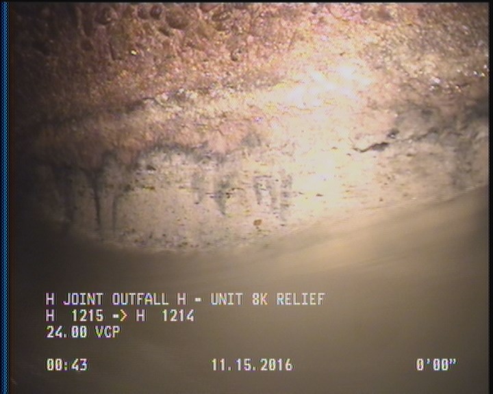 Deposits Attached Grease, 5 %of cross sectional area, from 03 to 09 o'clock, , within 8 inches of joint: YES, Start