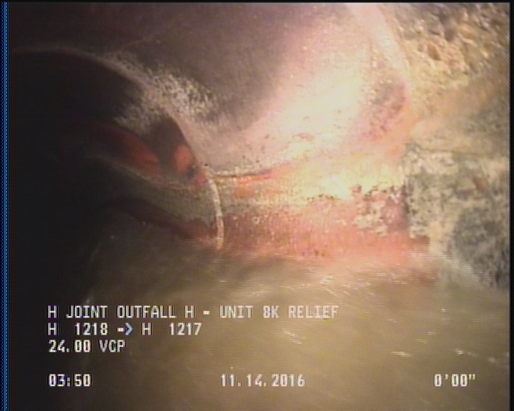 Deposits Attached Grease, 5 %of cross sectional area, from 03 to 09 o'clock, , within 8 inches of joint: YES, Start