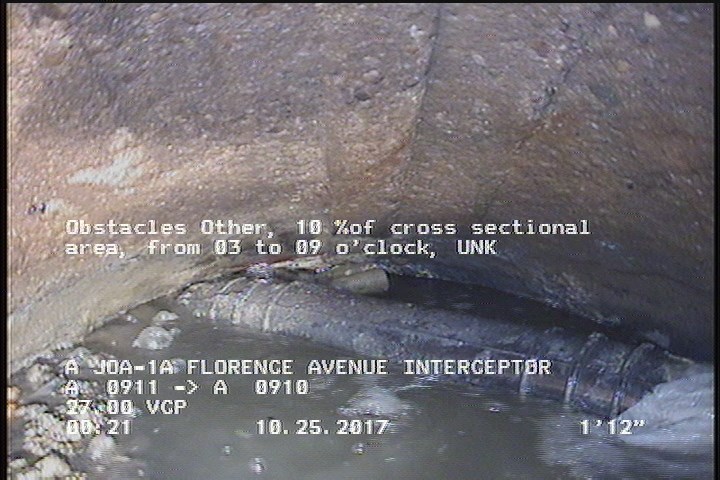 Obstacles Other, 10 %of cross sectional area, from 03 to 09 o'clock - UNK