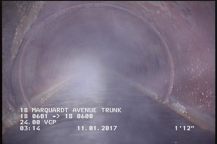 Deposits Attached Grease, 5 %of cross sectional area, from 04 to 08 o'clock, , within 8 inches of joint: YES, Start