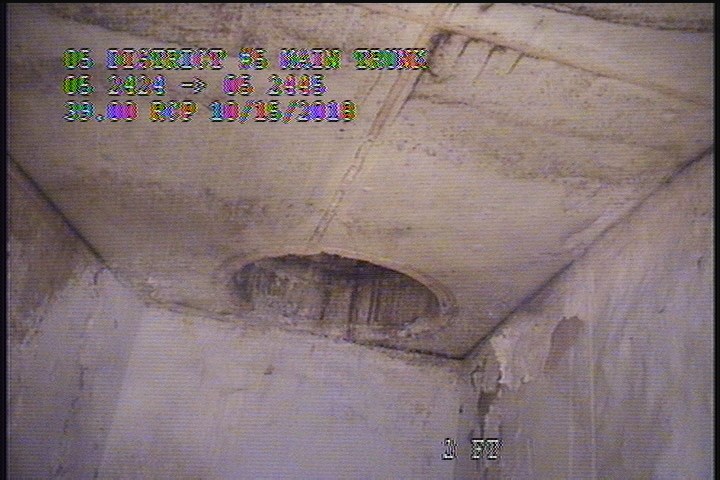 Downstream Manhole, Survey Ends - MH 2445