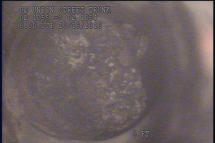 Downstream Manhole, Survey Ends - 3:55AM STOPLOG IN PLACE