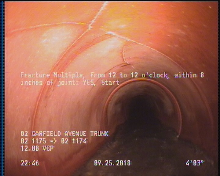 Fracture Multiple, from 12 to 12 o'clock, within 8 inches of joint: YES