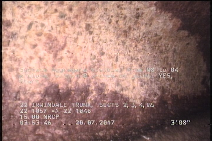Surface Aggregate Visible, from 08 to 04 o'clock, within 8 inches of joint: YES, Start