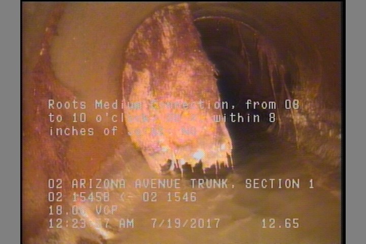 Roots Medium Connection, from 08 to 10 o'clock, 20 %, within 8 inches of joint: NO