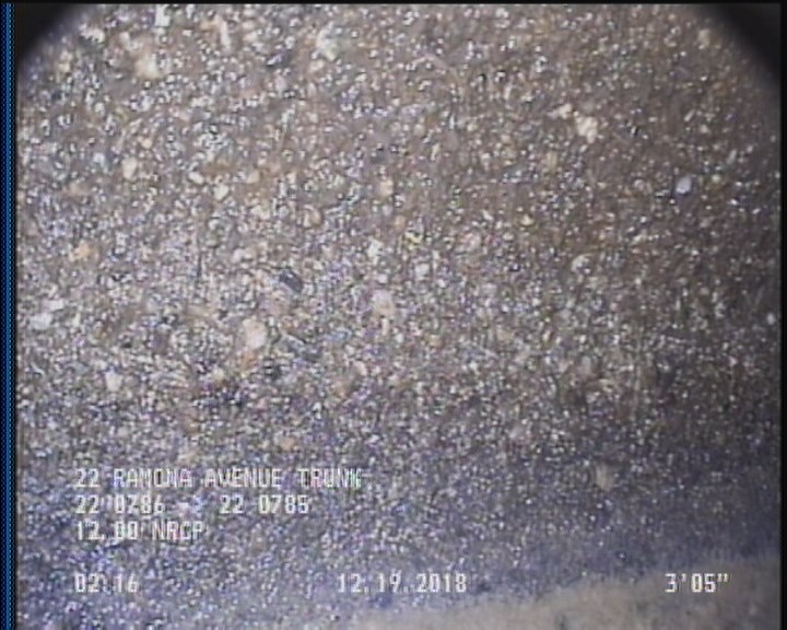 Surface Aggregate Projecting, from 08 to 04 o'clock, within 8 inches of joint: YES, Start